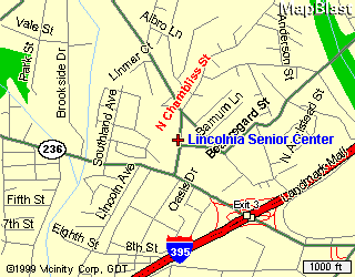 Directions to Lincolnia Senior Center